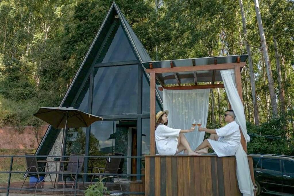 Cabana Raizes: A-Frame Com Vista Para As Montanhas Villa Baependi Exterior photo