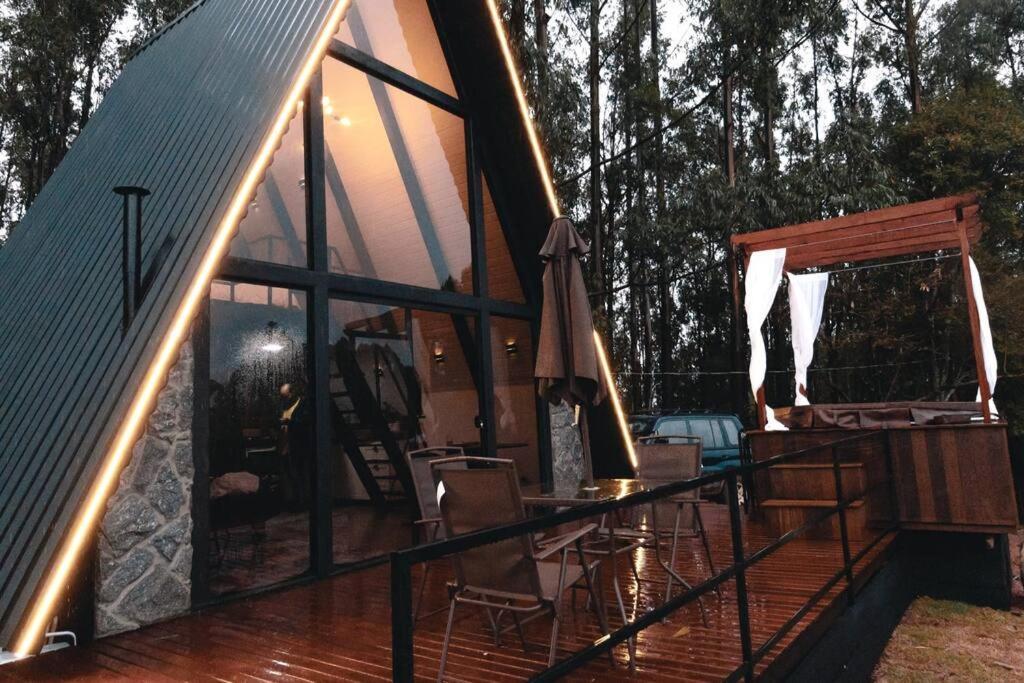 Cabana Raizes: A-Frame Com Vista Para As Montanhas Villa Baependi Exterior photo